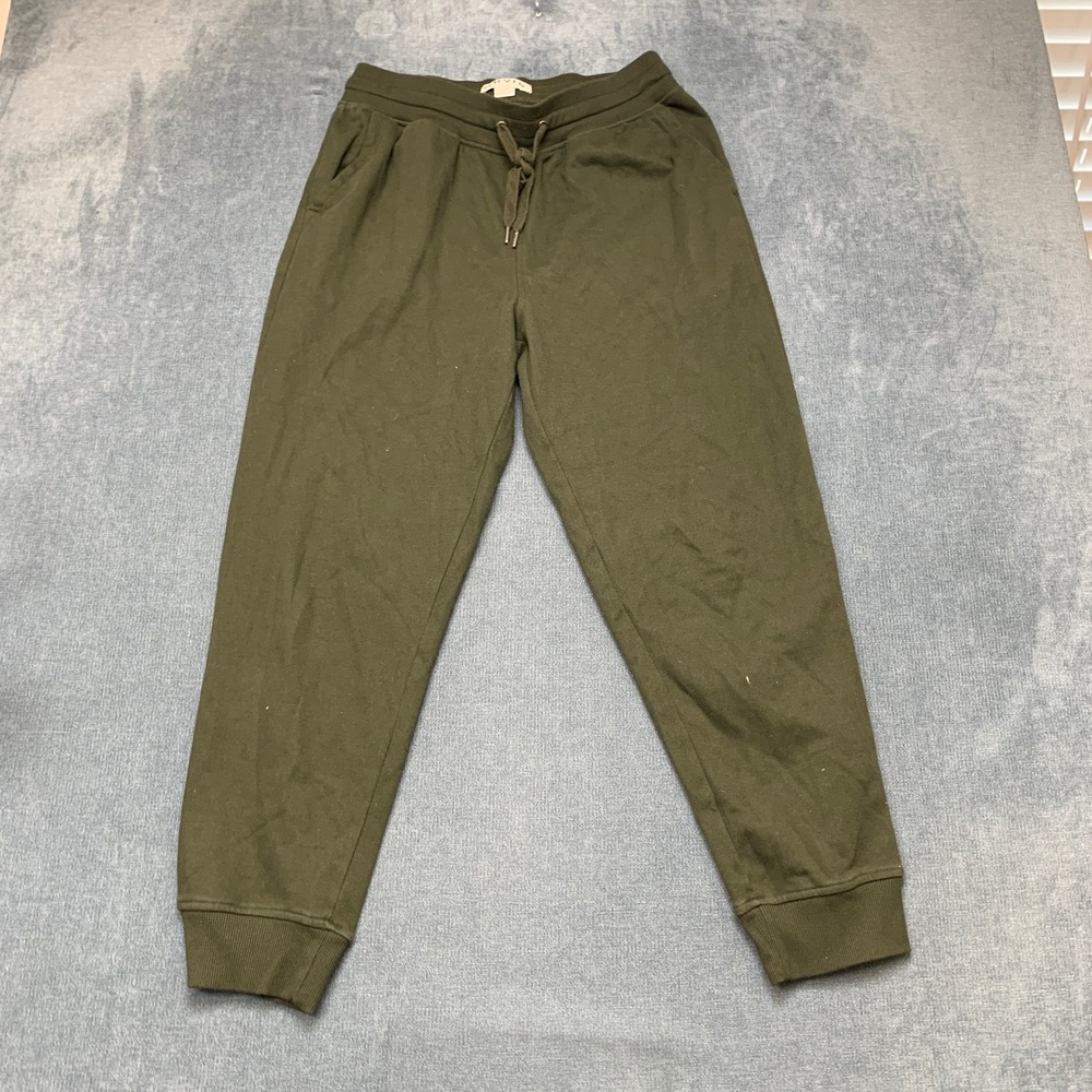 Orvis Classic Collection Sweatpants Men Medium Olive Green Fleece Lined Training
